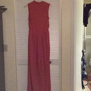 Sleeveless Orange Jumpsuit